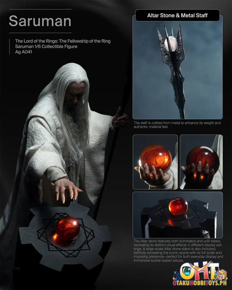INART INART, The Lord of the Rings: The Fellowship of the Ring, Saruman 1/6 Collectible Figure - Scale Figure