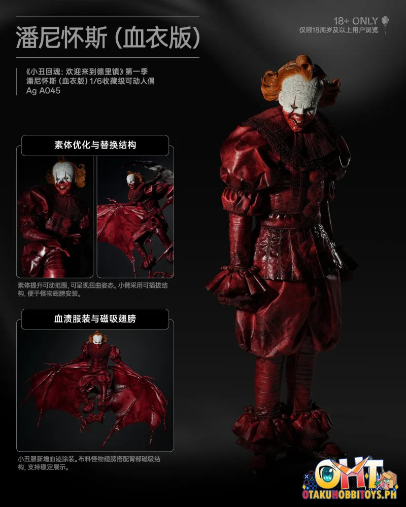 INART Welcome to Derry Season 1 - Pennywise (Bloody Version) 1/6 Collectible Figure - Scale Figure