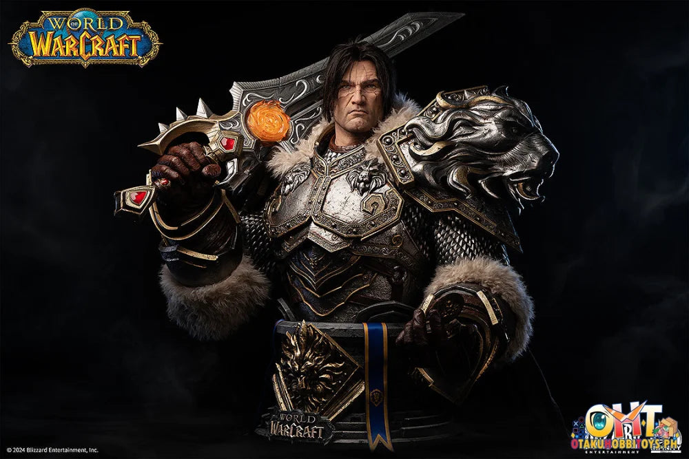 Infinity Studio X Blizzard Entertainment Varian Wrynn Life Size Bust Scale Figure