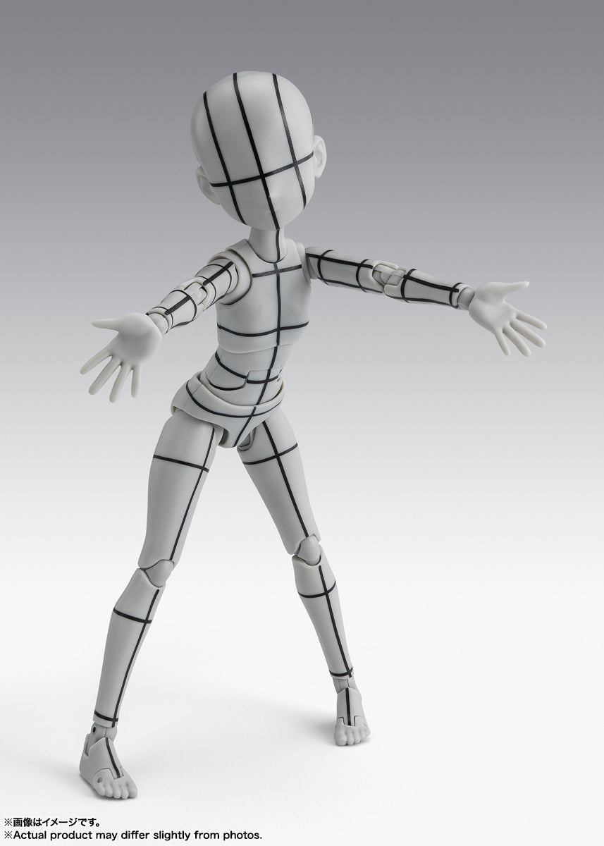 Bandai Non-Characters S.H.Figuarts BODY CHAN -KEN SUGIMORI- WIRE FRAME (Gray)