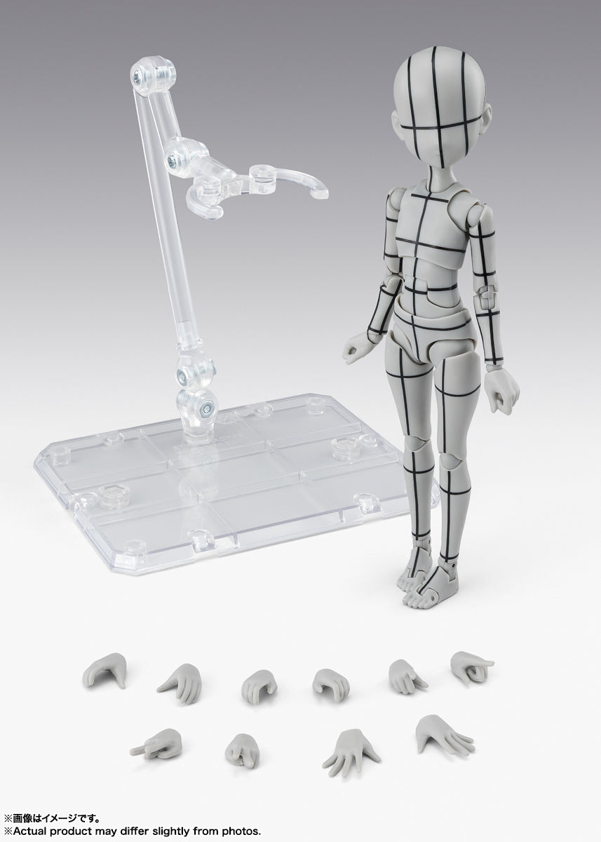 Bandai Non-Characters S.H.Figuarts BODY CHAN -KEN SUGIMORI- WIRE FRAME (Gray)