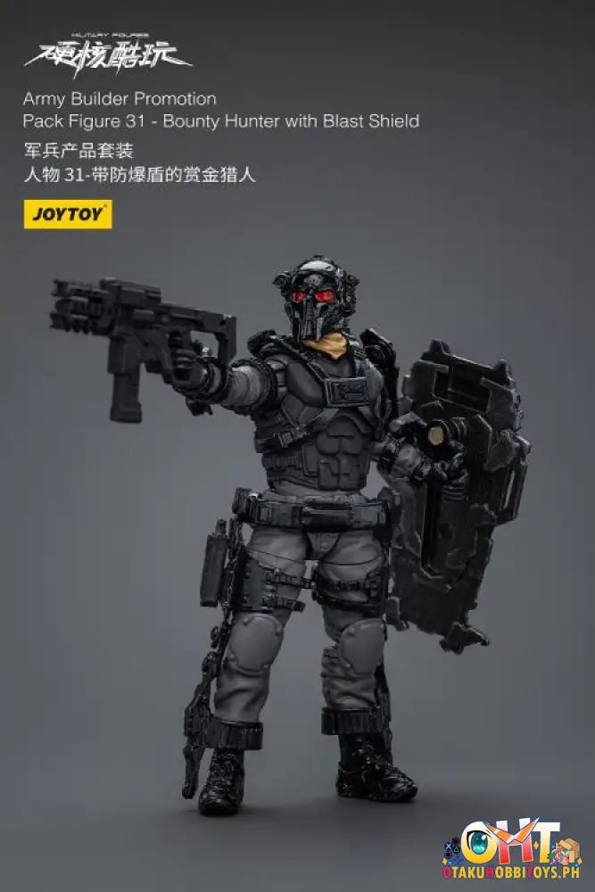 Joytoy 1/18 Army Builder Promotion Pack Figure 31 Bounty Hunter With Blast Shield Jt1774 Articulated