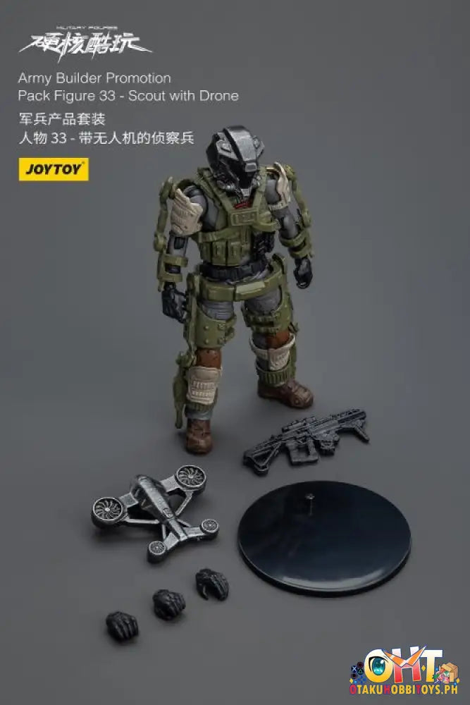 Joytoy 1/18 Army Builder Promotion Pack Figure 33 Scout With Drone Jt1521 Articulated