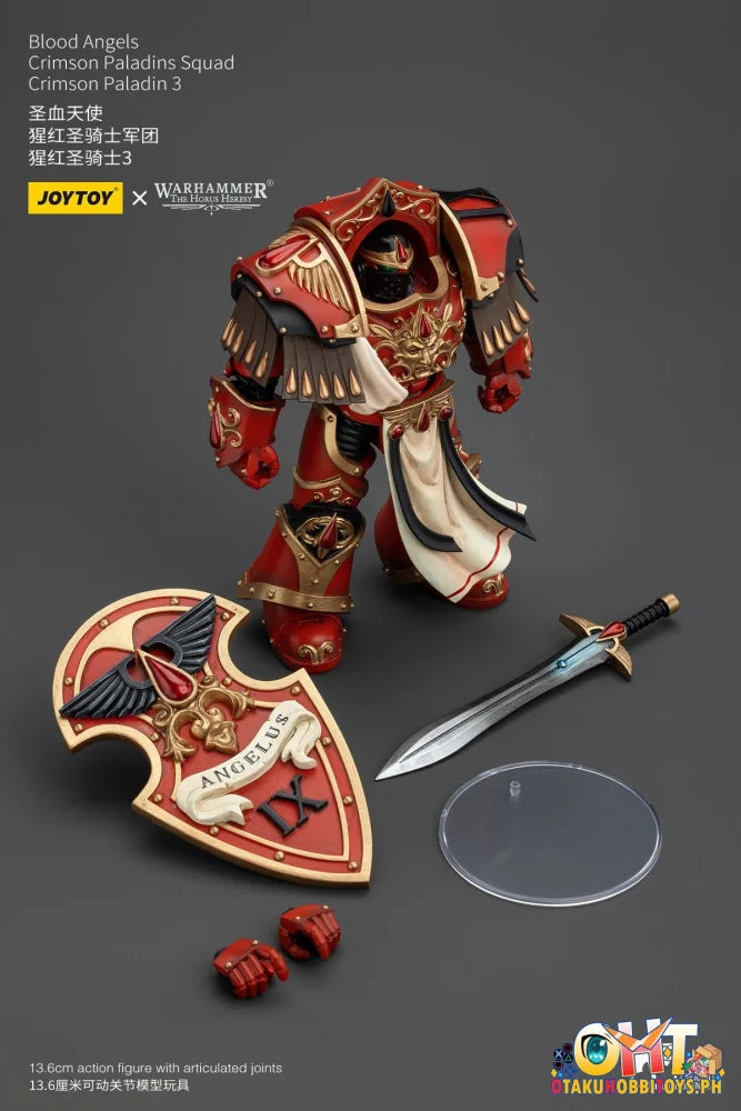 Joytoy 1/18 Blood Angels Crimson Paladins Squad Paladin 3 Jt00331 Articulated Figure