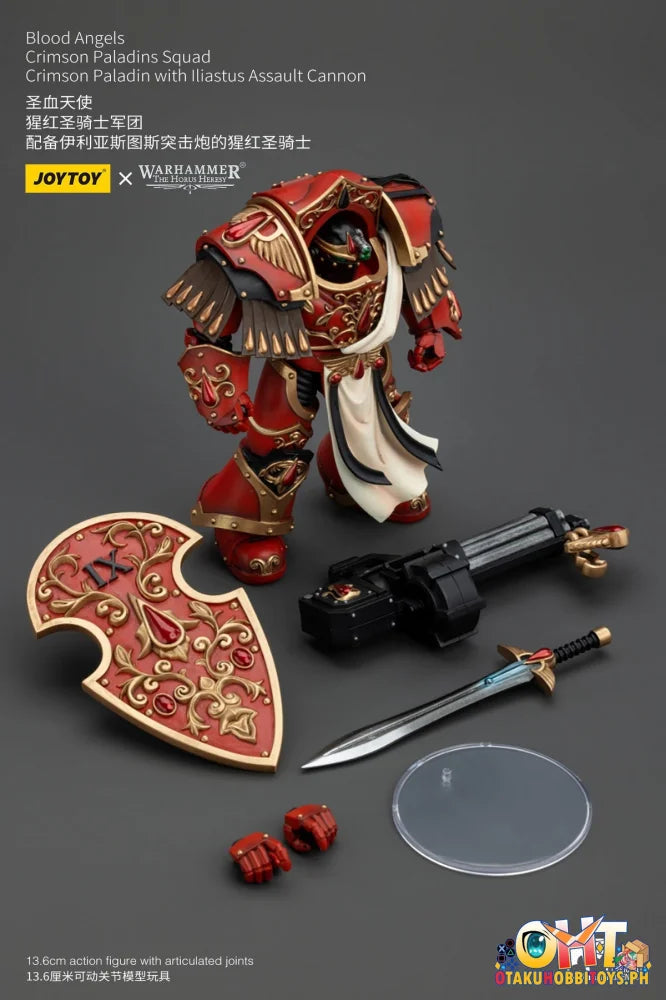 Joytoy 1/18 Blood Angels Crimson Paladins Squad Paladin With Iliastus Assault Cannon Jt00294