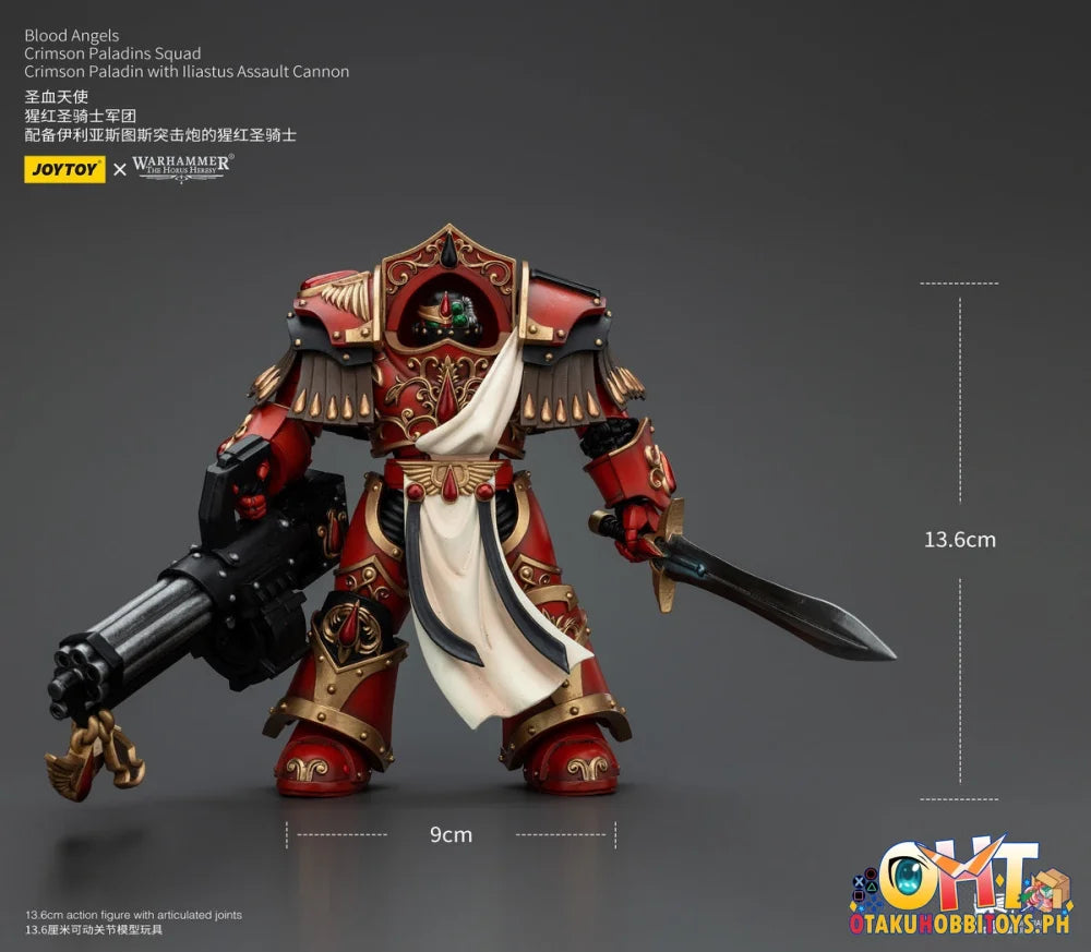 Joytoy 1/18 Blood Angels Crimson Paladins Squad Paladin With Iliastus Assault Cannon Jt00294