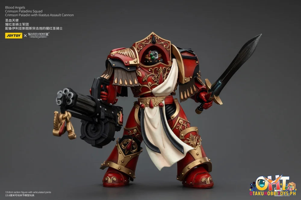 Joytoy 1/18 Blood Angels Crimson Paladins Squad Paladin With Iliastus Assault Cannon Jt00294