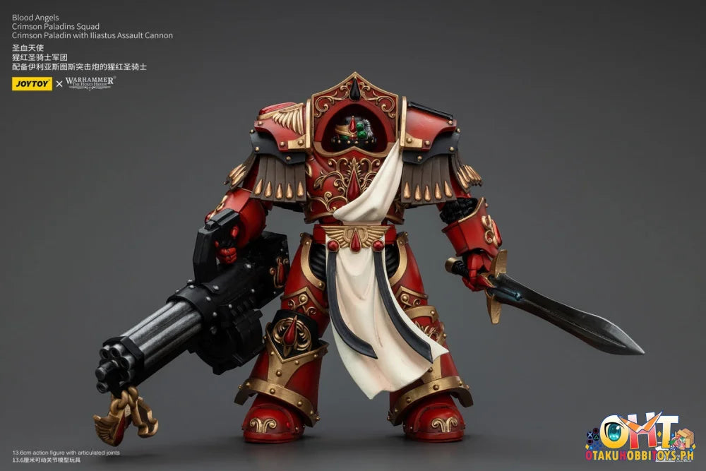Joytoy 1/18 Blood Angels Crimson Paladins Squad Paladin With Iliastus Assault Cannon Jt00294