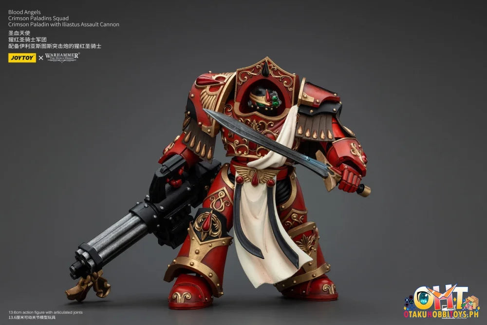 Joytoy 1/18 Blood Angels Crimson Paladins Squad Paladin With Iliastus Assault Cannon Jt00294
