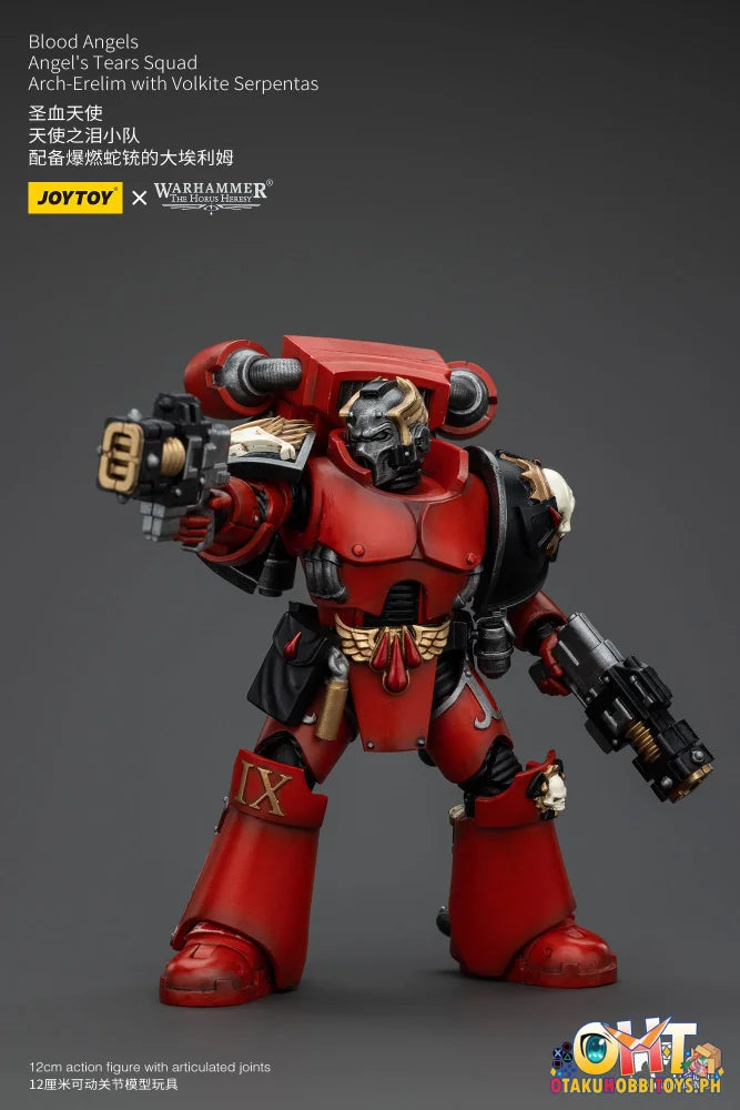 Joytoy 1/18 Blood Angels Angel’s Tears Squad Arch-Erelim With Volkite Serpentas Articulated Figure