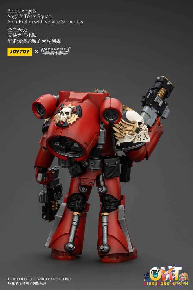 Joytoy 1/18 Blood Angels Angel’s Tears Squad Arch-Erelim With Volkite Serpentas Articulated Figure