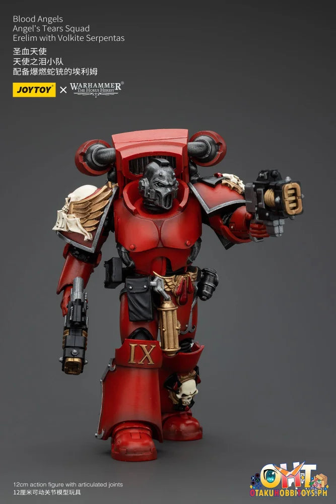 Joytoy 1/18 Blood Angels Angel’s Tears Squad Erelim With Volkite Serpentas Articulated Figure