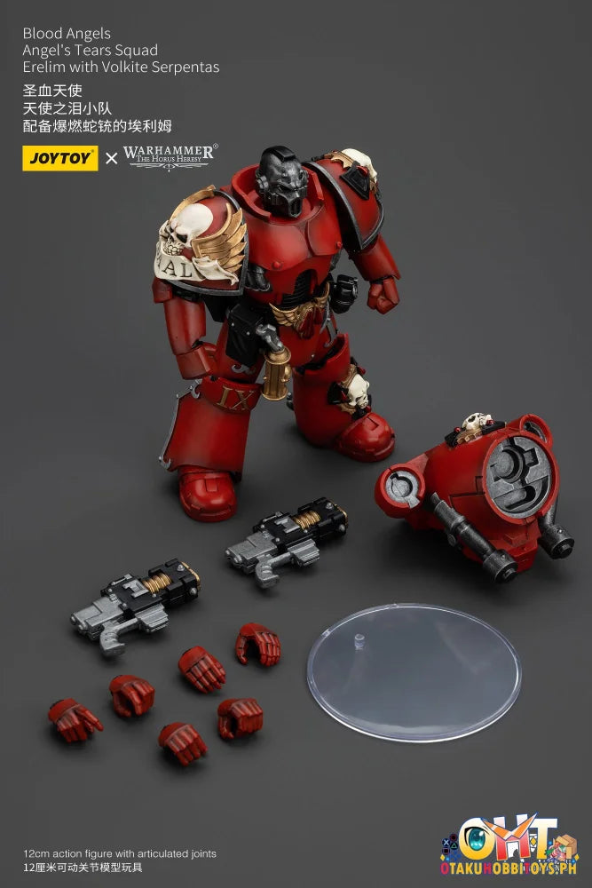 Joytoy 1/18 Blood Angels Angel’s Tears Squad Erelim With Volkite Serpentas Articulated Figure