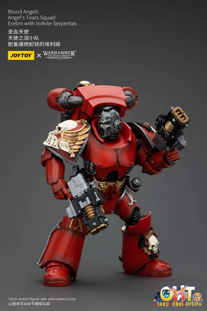 Joytoy 1/18 Blood Angels Angel’s Tears Squad Erelim With Volkite Serpentas Articulated Figure
