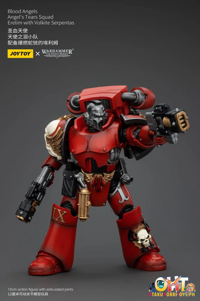 Joytoy 1/18 Blood Angels Angel’s Tears Squad Erelim With Volkite Serpentas Articulated Figure