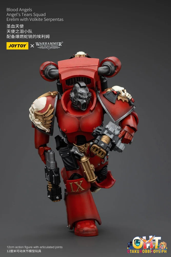 Joytoy 1/18 Blood Angels Angel’s Tears Squad Erelim With Volkite Serpentas Articulated Figure