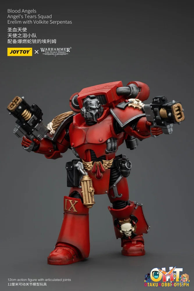Joytoy 1/18 Blood Angels Angel’s Tears Squad Erelim With Volkite Serpentas Articulated Figure