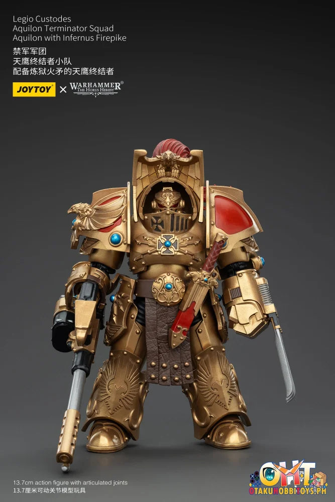 Joytoy 1/18 Legio Custodes Aquilon Terminator Squad With Infernus Firepike Jt00768 Articulated