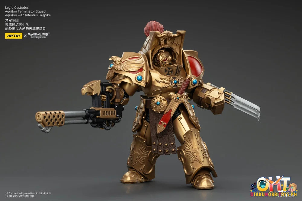 Joytoy 1/18 Legio Custodes Aquilon Terminator Squad With Infernus Firepike Jt00768 Articulated