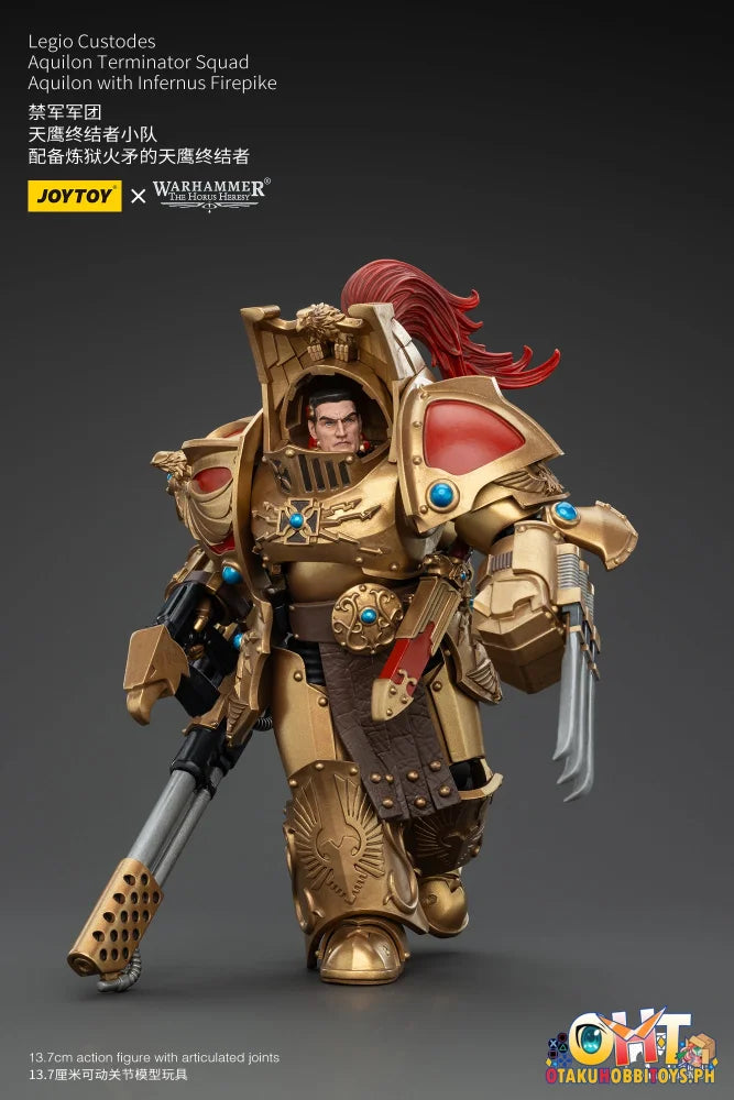 Joytoy 1/18 Legio Custodes Aquilon Terminator Squad With Infernus Firepike Jt00768 Articulated