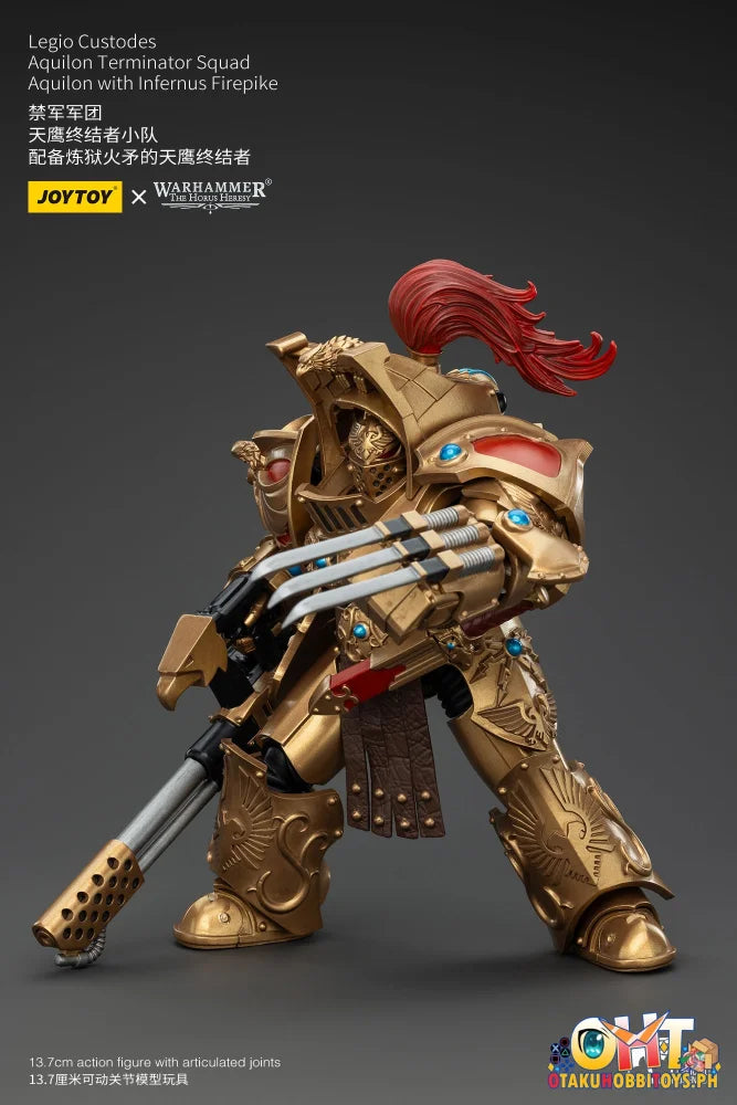 Joytoy 1/18 Legio Custodes Aquilon Terminator Squad With Infernus Firepike Jt00768 Articulated