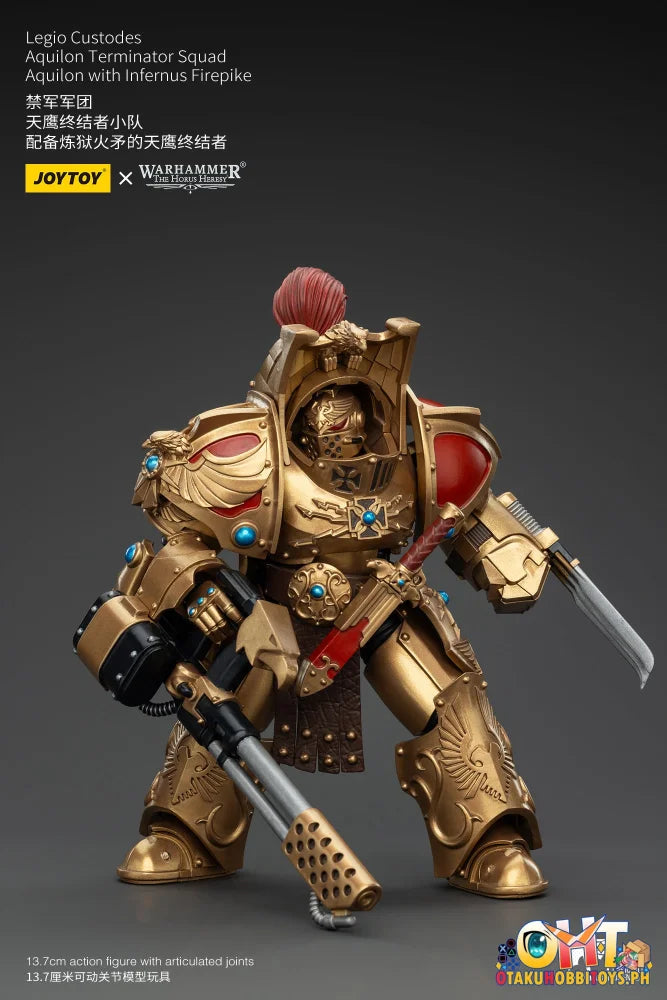 Joytoy 1/18 Legio Custodes Aquilon Terminator Squad With Infernus Firepike Jt00768 Articulated