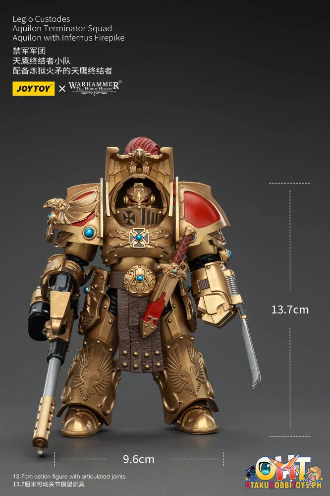 Joytoy 1/18 Legio Custodes Aquilon Terminator Squad With Infernus Firepike Jt00768 Articulated