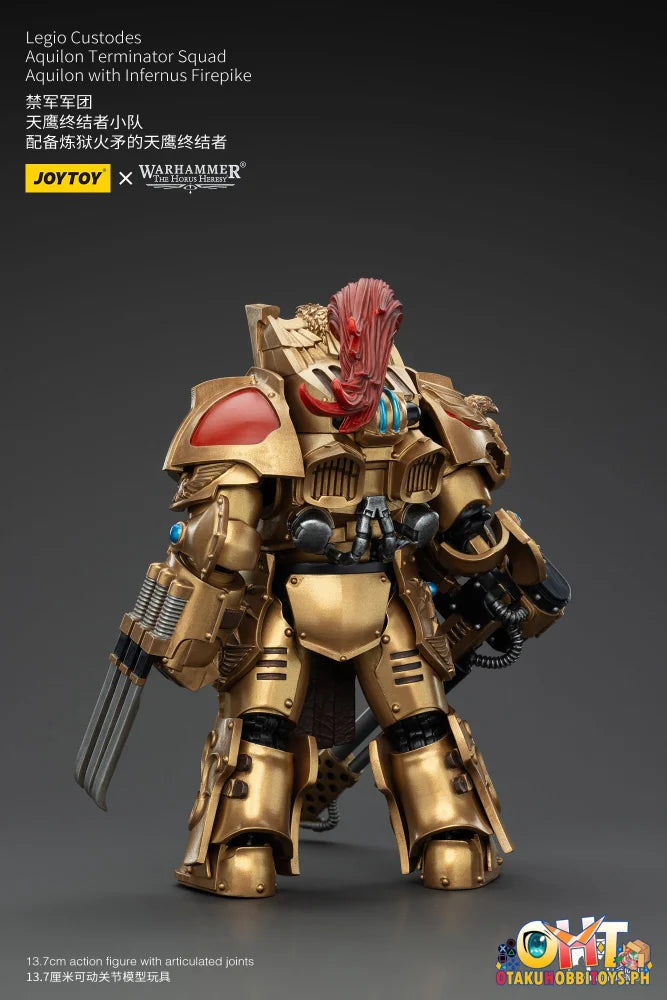 Joytoy 1/18 Legio Custodes Aquilon Terminator Squad With Infernus Firepike Jt00768 Articulated