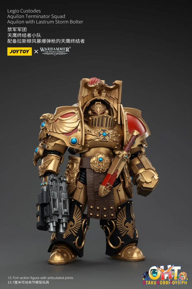 Joytoy 1/18 Legio Custodes Aquilon Terminator Squad With Lastrum Storm Bolter Jt00744 Articulated