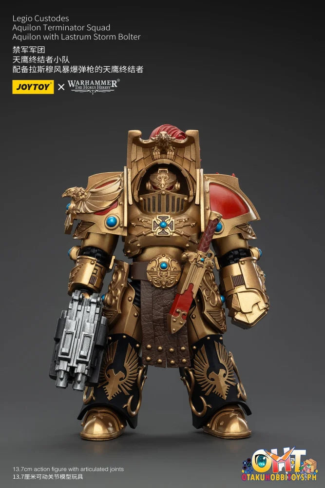 Joytoy 1/18 Legio Custodes Aquilon Terminator Squad With Lastrum Storm Bolter Jt00744 Articulated