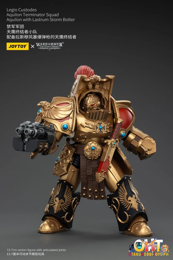 Joytoy 1/18 Legio Custodes Aquilon Terminator Squad With Lastrum Storm Bolter Jt00744 Articulated