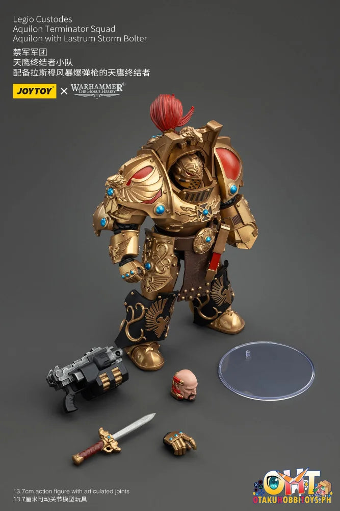 Joytoy 1/18 Legio Custodes Aquilon Terminator Squad With Lastrum Storm Bolter Jt00744 Articulated