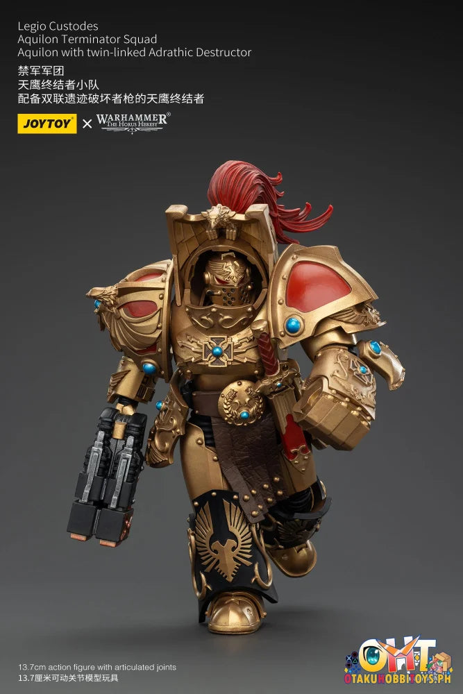 Joytoy 1/18 Legio Custodes Aquilon Terminator Squad With Twin-Linked Adrathic Destructor Jt00751