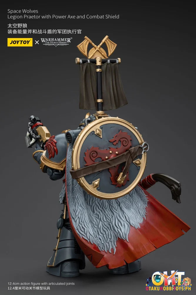 Joytoy 1/18 Space Wolves Legion Praetor With Power Axe And Combat Shield Jt00133 Articulated Figure