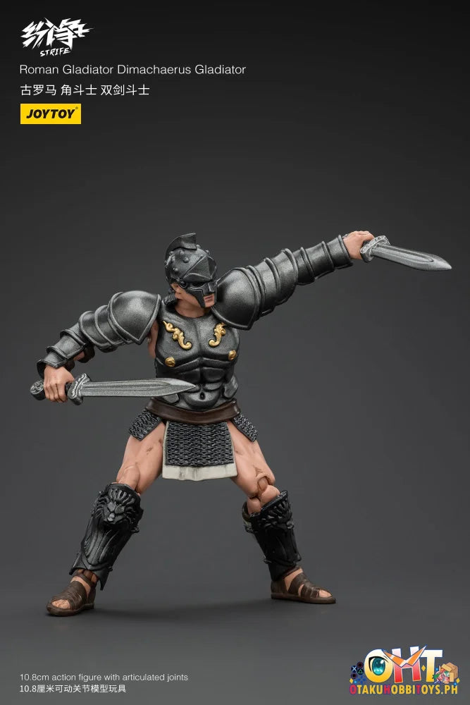 Joytoy 1/18 Strife Roman Gladiator Dimachaerus Jt00706 Scale Figure