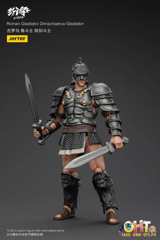 Joytoy 1/18 Strife Roman Gladiator Dimachaerus Jt00706 Scale Figure
