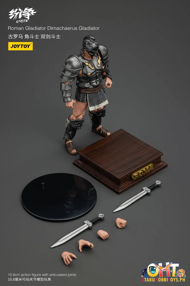 Joytoy 1/18 Strife Roman Gladiator Dimachaerus Jt00706 Scale Figure