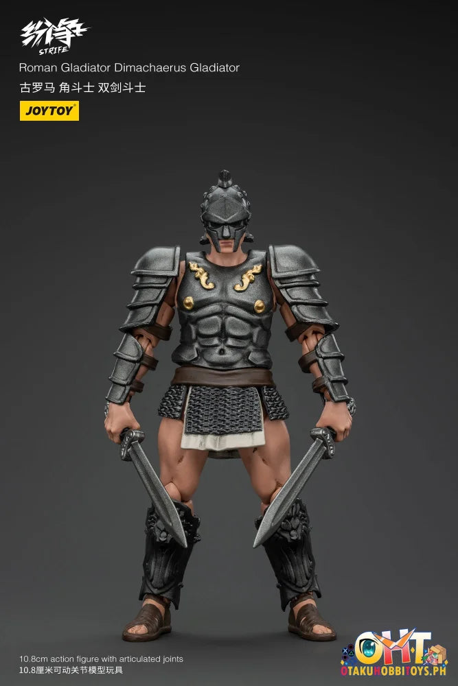Joytoy 1/18 Strife Roman Gladiator Dimachaerus Jt00706 Scale Figure