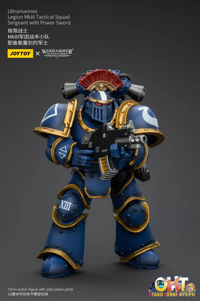 Joytoy 1/18 Ultramarines Legion Mkiii Tactical Squad Sergeant With Power Sword Jt00102 Prize Figure