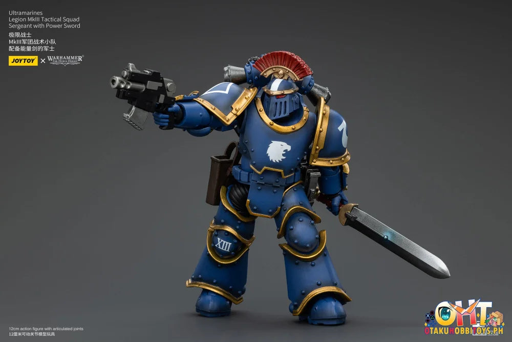 Joytoy 1/18 Ultramarines Legion Mkiii Tactical Squad Sergeant With Power Sword Jt00102 Prize Figure