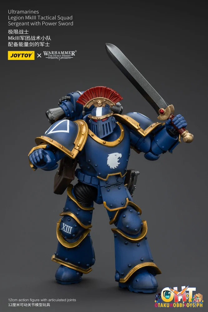 Joytoy 1/18 Ultramarines Legion Mkiii Tactical Squad Sergeant With Power Sword Jt00102 Prize Figure