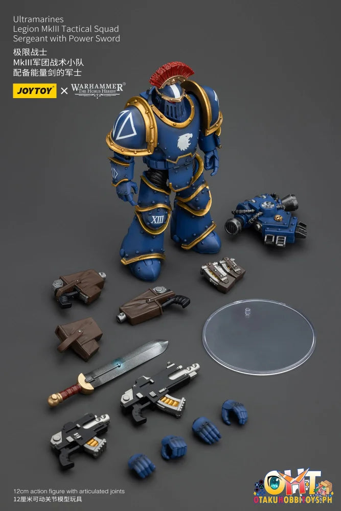 Joytoy 1/18 Ultramarines Legion Mkiii Tactical Squad Sergeant With Power Sword Jt00102 Prize Figure