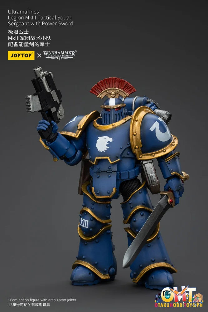 Joytoy 1/18 Ultramarines Legion Mkiii Tactical Squad Sergeant With Power Sword Jt00102 Prize Figure