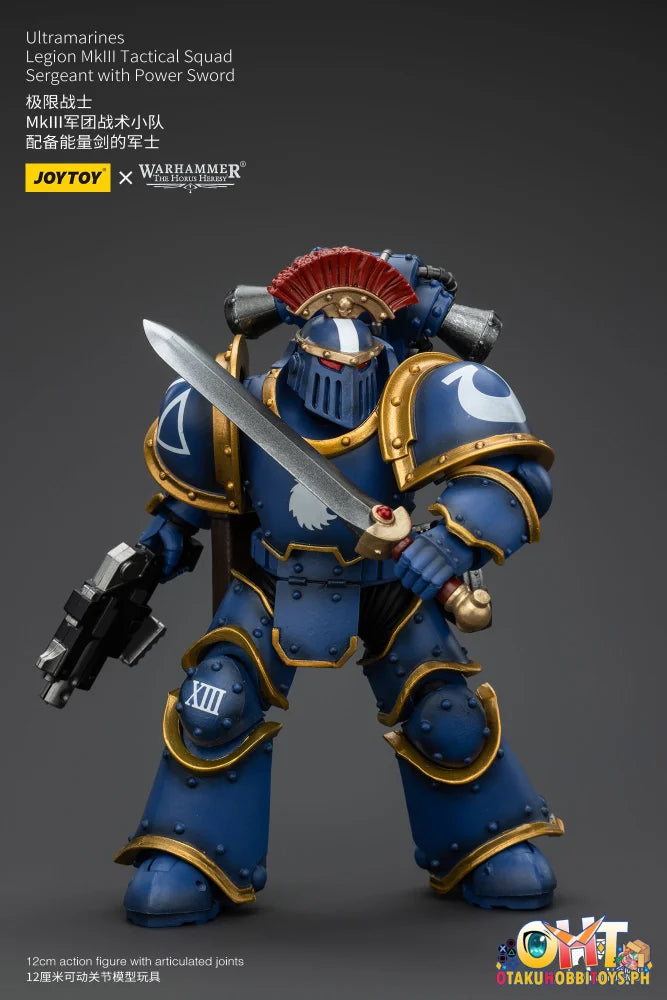 Joytoy 1/18 Ultramarines Legion Mkiii Tactical Squad Sergeant With Power Sword Jt00102 Prize Figure