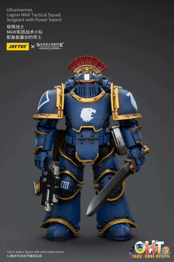 Joytoy 1/18 Ultramarines Legion Mkiii Tactical Squad Sergeant With Power Sword Jt00102 Prize Figure