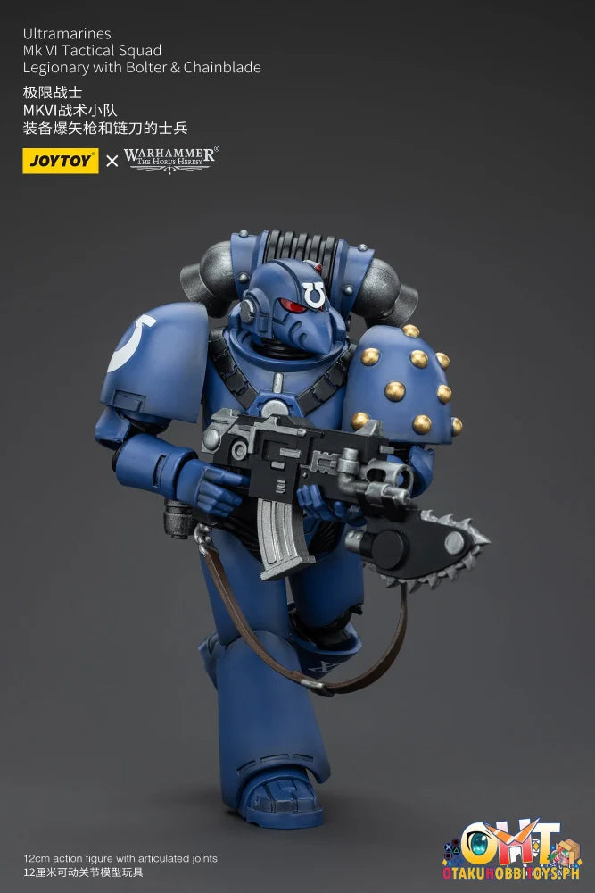Joytoy 1/18 Ultramarines Mk Vi Tactical Squad Legionary With Bolter& Chainblade Jt00089 Prize Figure