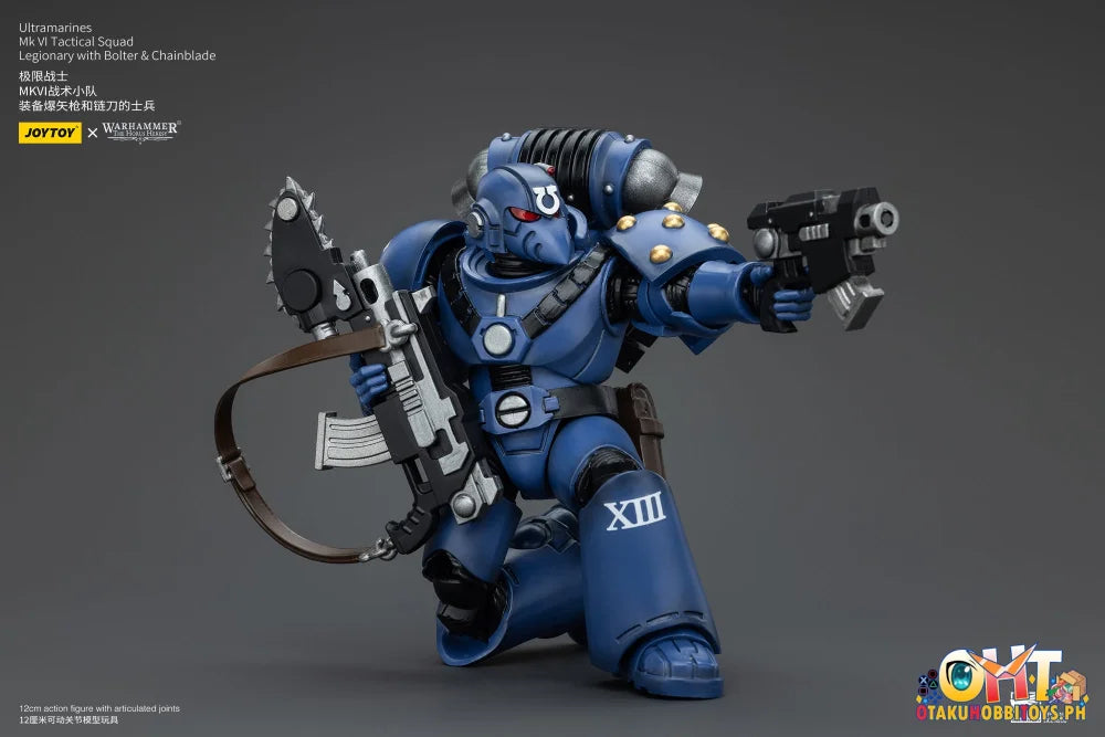 Joytoy 1/18 Ultramarines Mk Vi Tactical Squad Legionary With Bolter& Chainblade Jt00089 Prize Figure