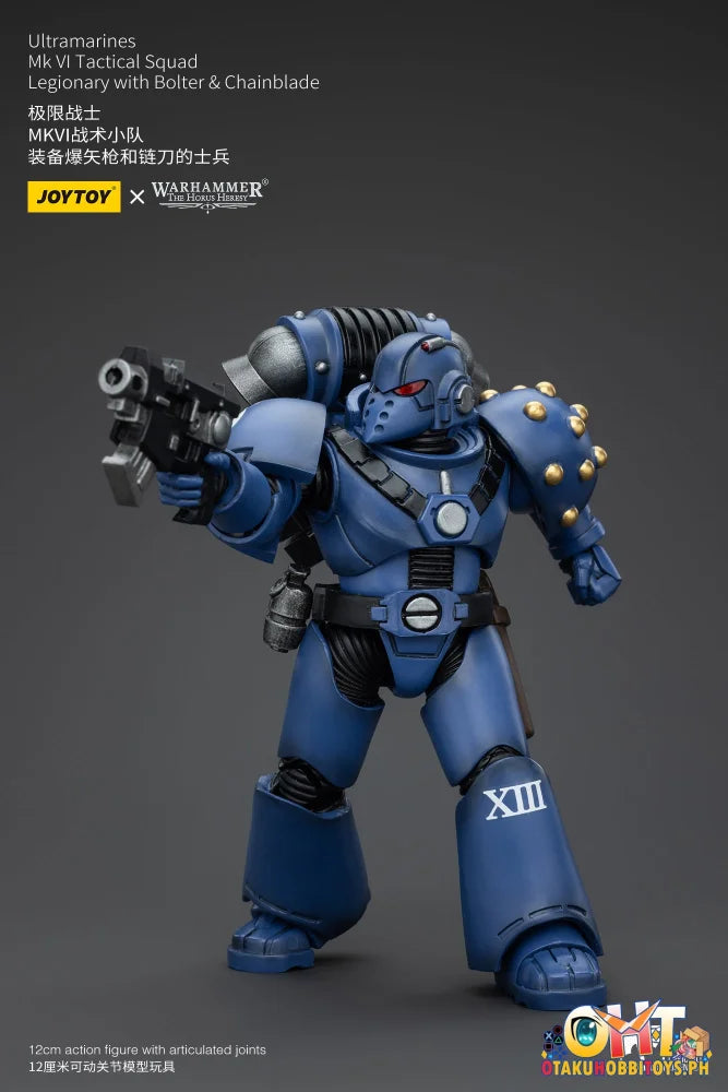 Joytoy 1/18 Ultramarines Mk Vi Tactical Squad Legionary With Bolter& Chainblade Jt00089 Prize Figure