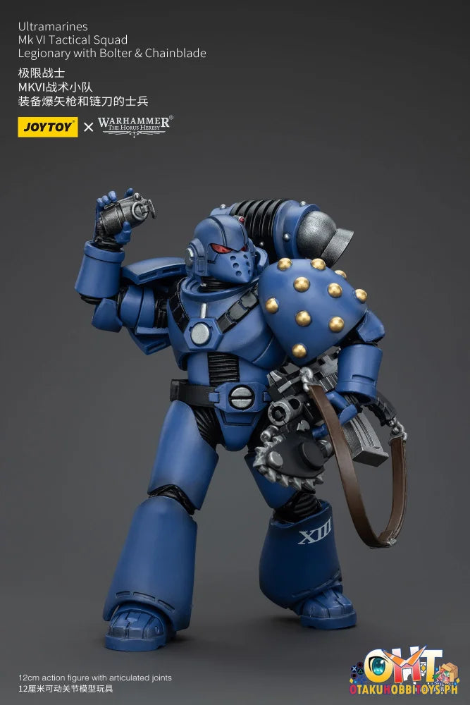 Joytoy 1/18 Ultramarines Mk Vi Tactical Squad Legionary With Bolter& Chainblade Jt00089 Prize Figure