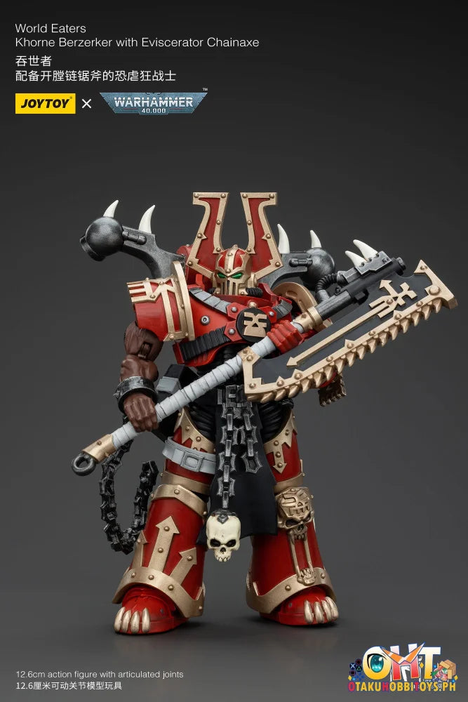 Joytoy 1/18 World Eaters: Khorne Berzerker With Eviscerator Chainaxe Nendoroid